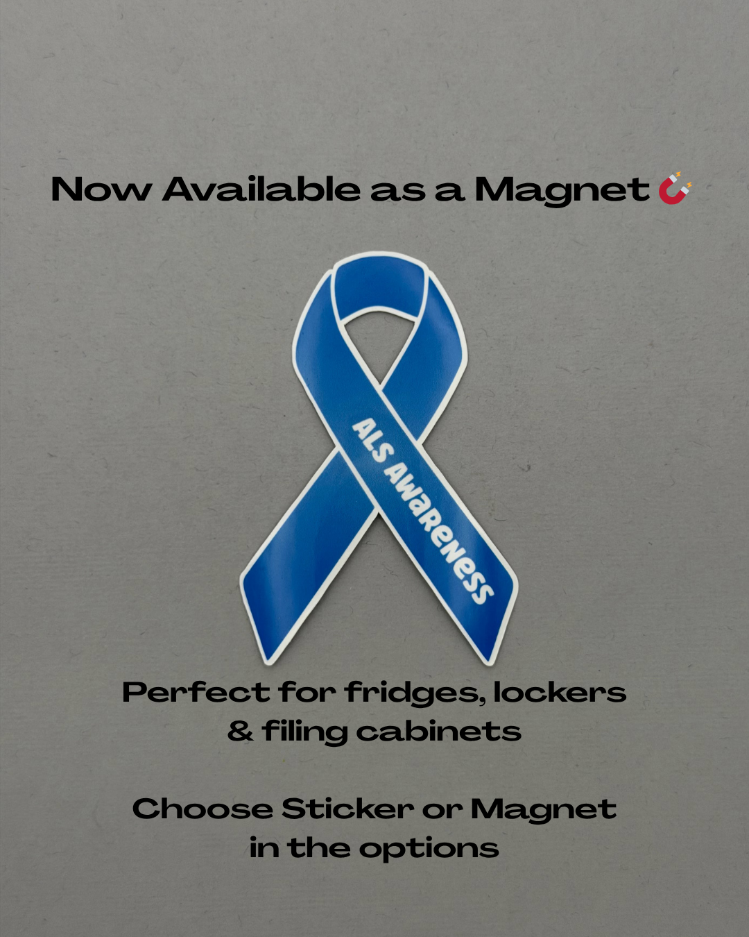 ALS Awareness Ribbon Sticker or Magnet
