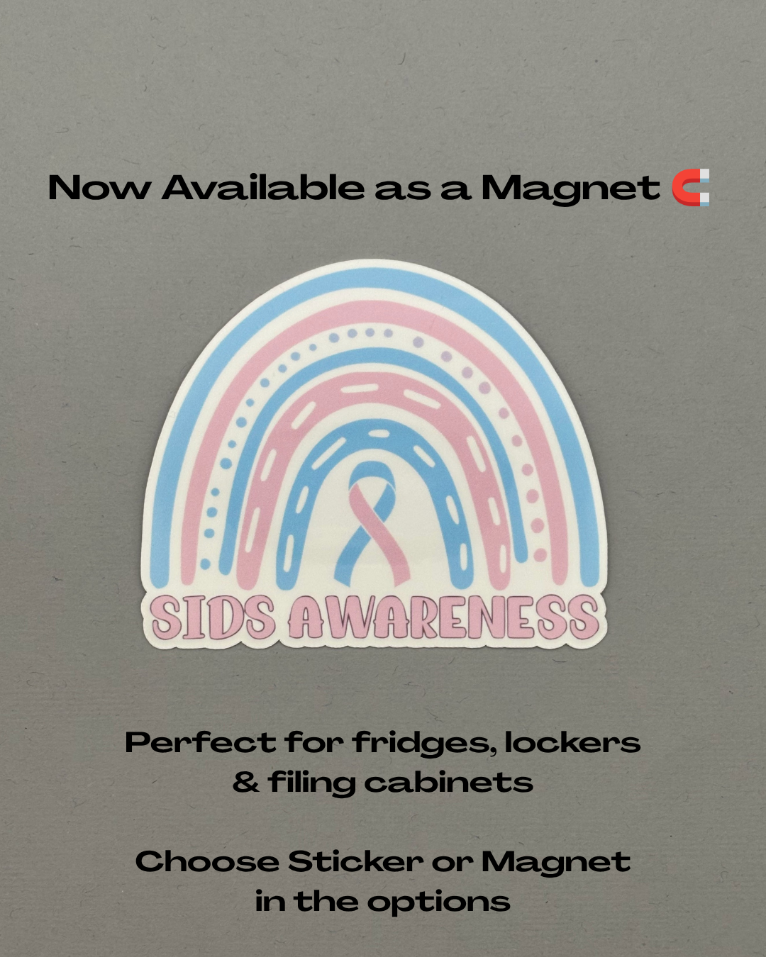 SIDS Awareness Rainbow Sticker or Magnet