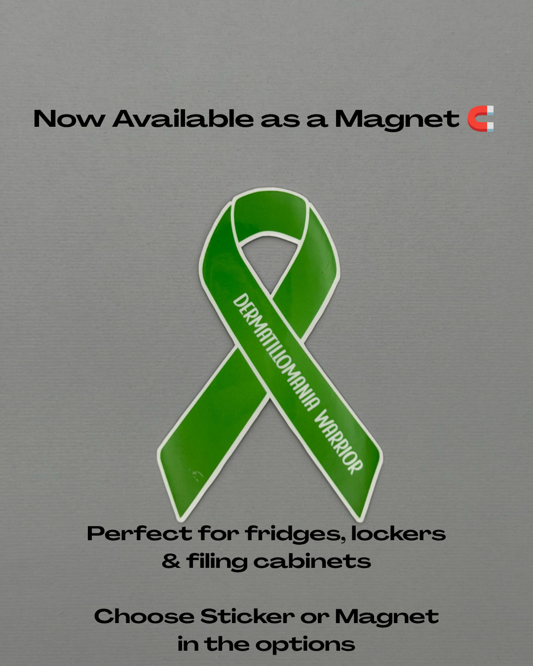 Dermatillomania Warrior Ribbon Sticker or Magnet