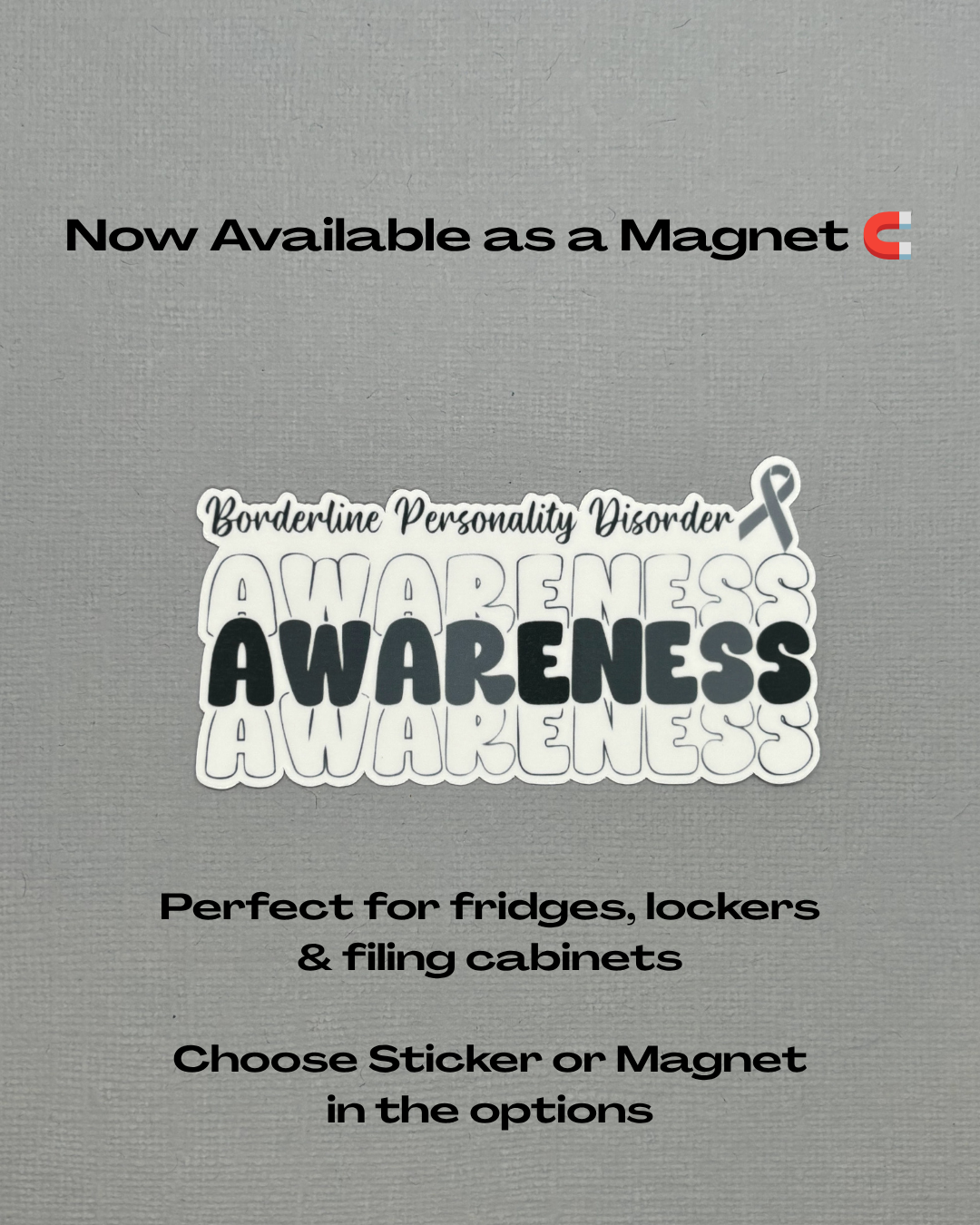 Borderline Personality Disorder Awareness Sticker or Magnet