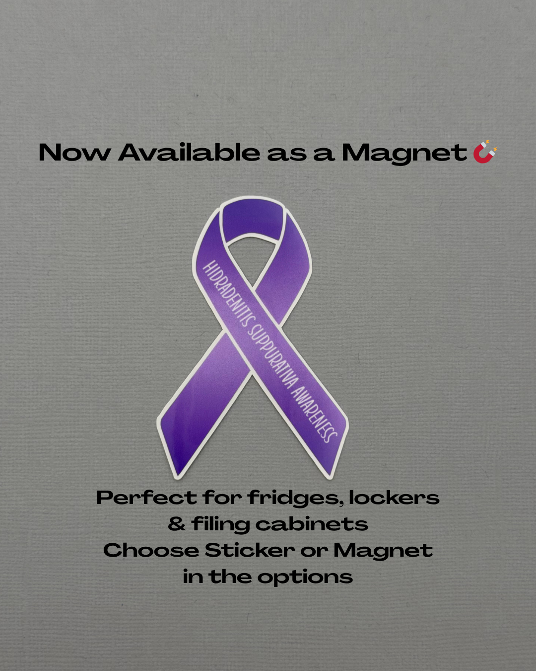 Hidradenitis Suppurativa Awareness Ribbon Sticker or Magnet