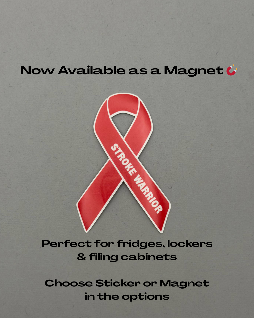 Stroke Warrior Ribbon Sticker or Magnet