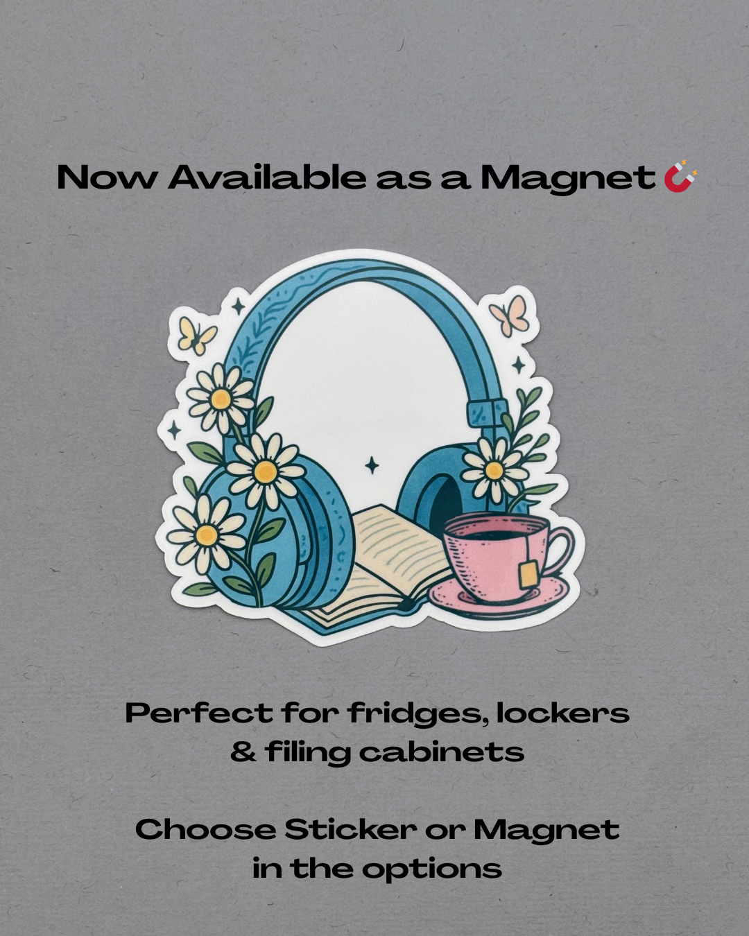Audiobook Sticker or Magnet