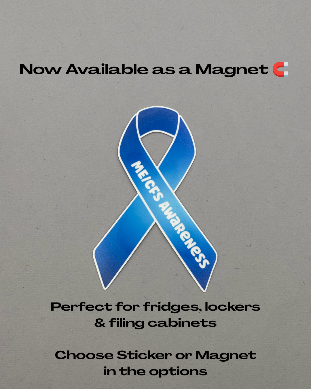 ME/CFS Awareness Ribbon Sticker or Magnet