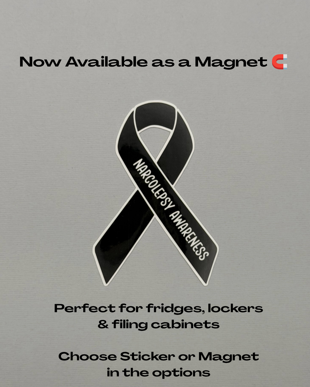 Narcolepsy Awareness Ribbon Sticker or Magnet