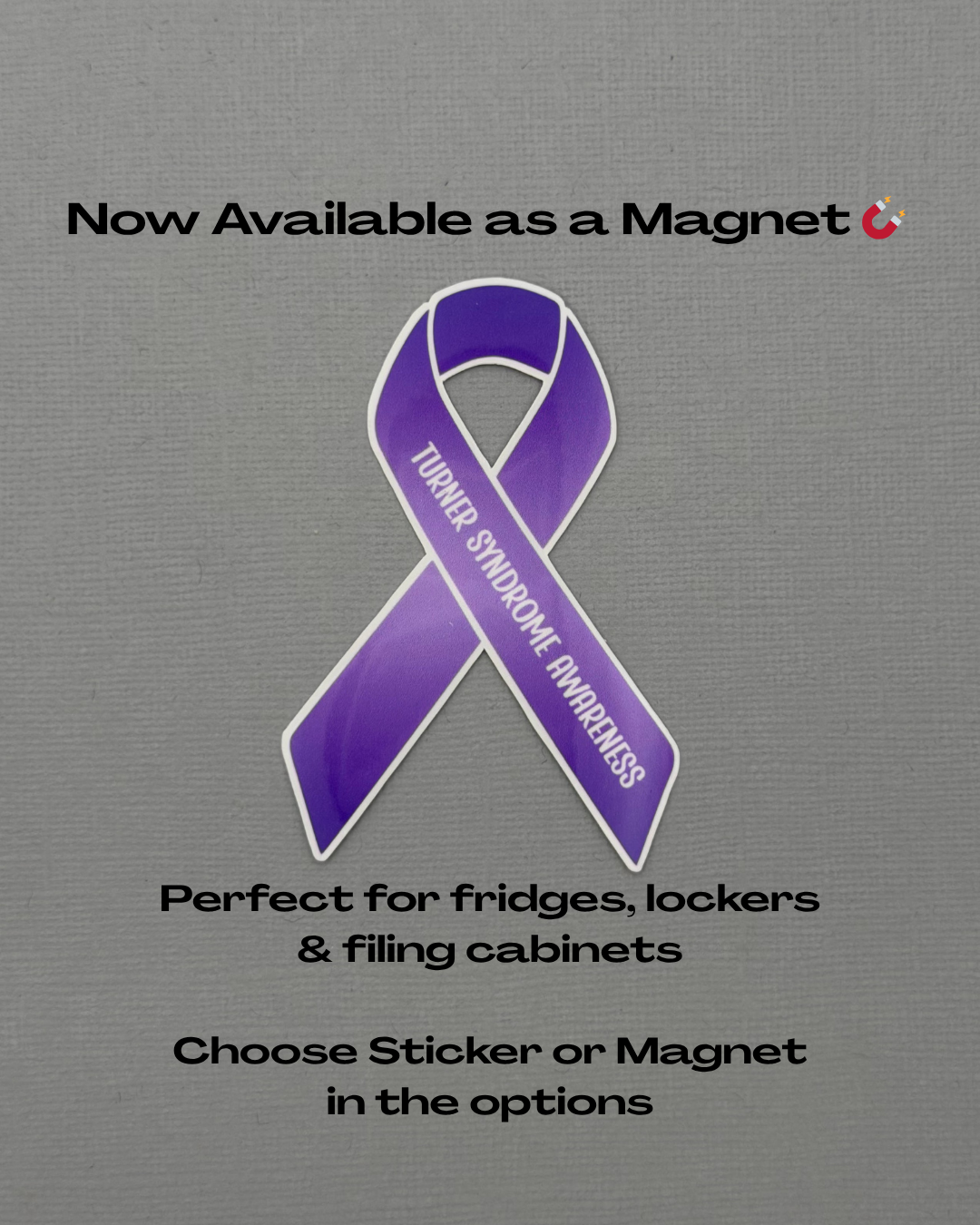 Turner Syndrome Awareness Ribbon Sticker or Magnet