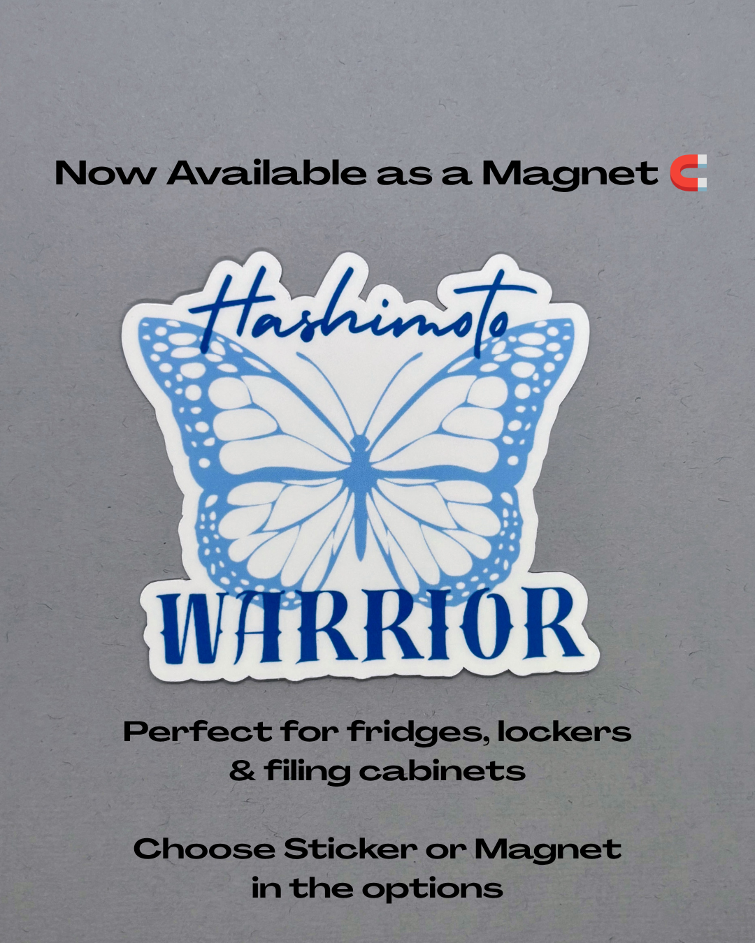 Hashimoto Warrior Butterfly Sticker or Magnet