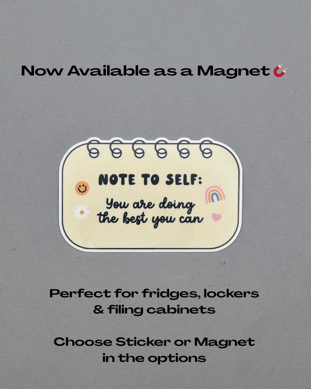 Note to Self: You Are Doing the Best You Can Sticker or Magnet