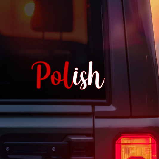 Polish Car Decal