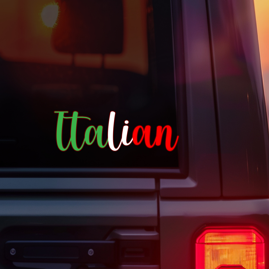 Italian Car Decal
