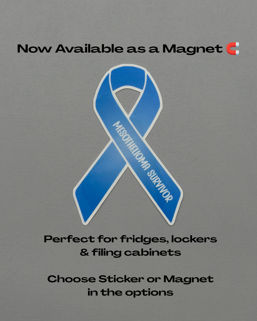 Mesothelioma Survivor Ribbon Sticker or Magnet