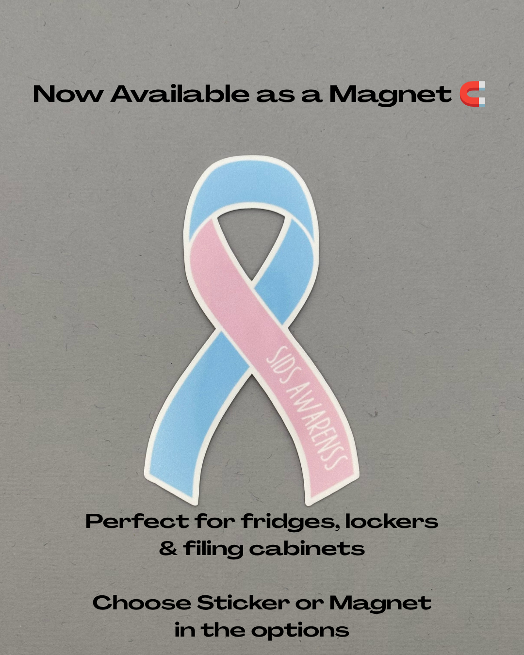 SIDS Awareness Ribbon Sticker or Magnet