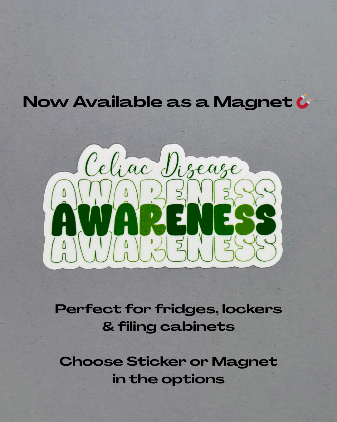 Celiac Disease Awareness Sticker or Magnet