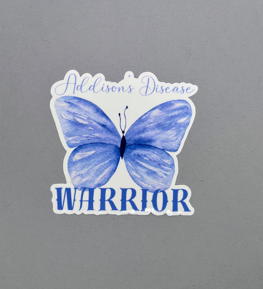 Addison's Disease Warrior Butterfly Sticker