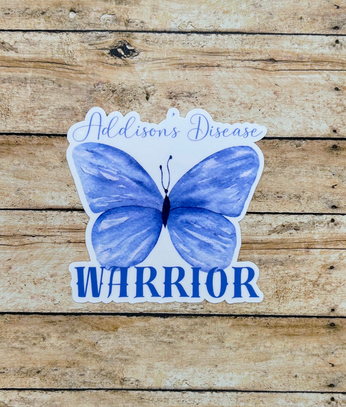 Addison's Disease Warrior Butterfly Sticker