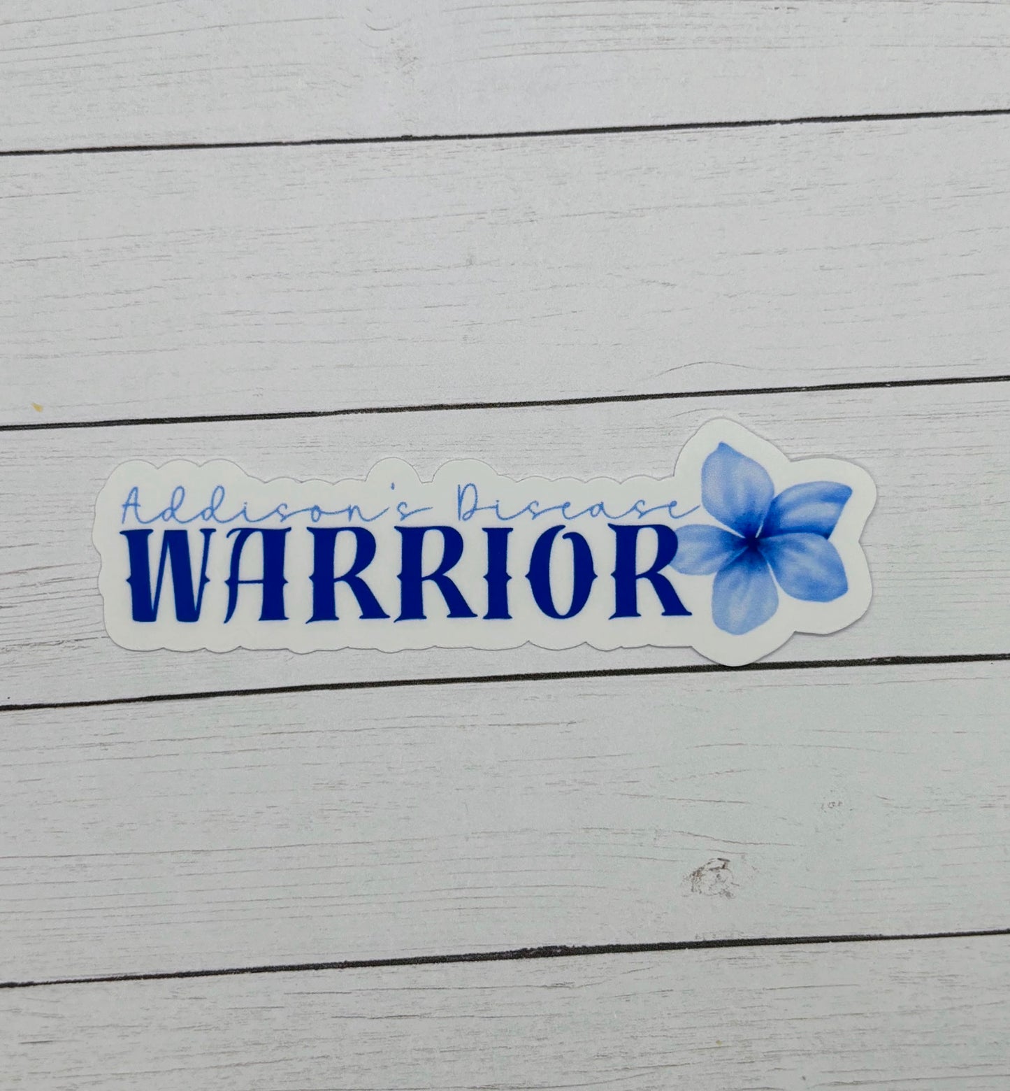 Addison's Disease Warrior Flower Sticker