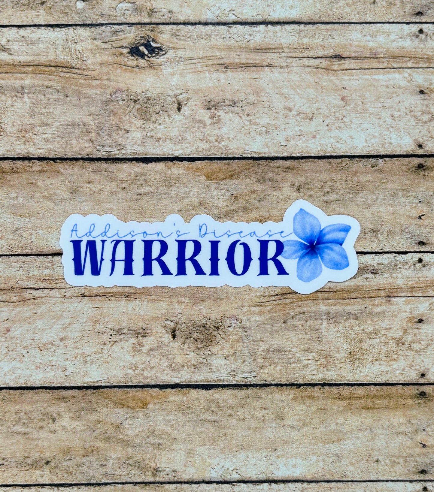 Addison's Disease Warrior Flower Sticker