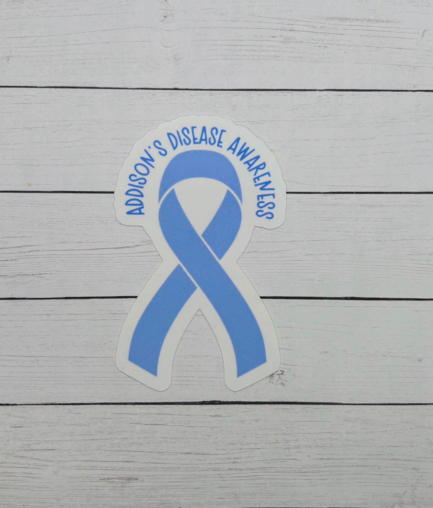 Addison's Disease Awareness Ribbon Sticker