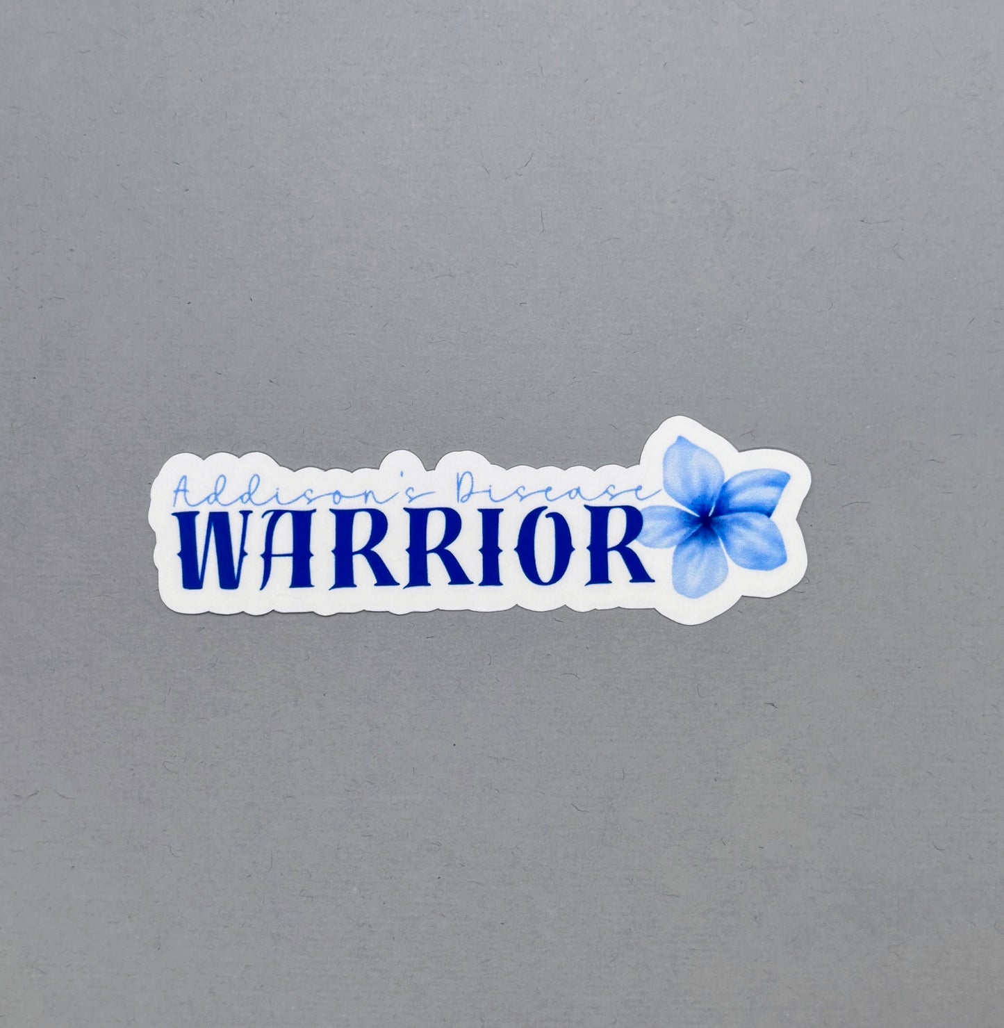 Addison's Disease Warrior Flower Sticker