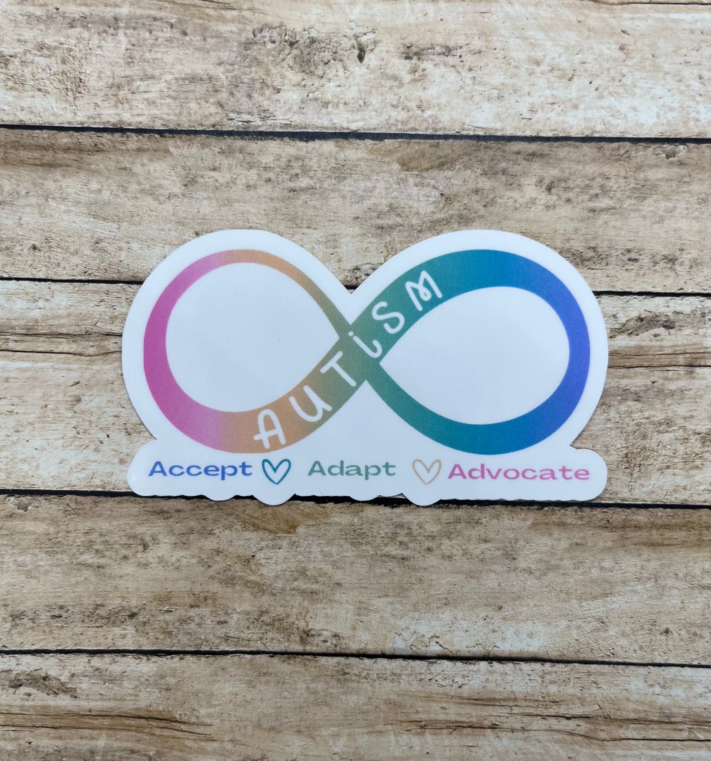 Autism Infinity Symbol Accept Adapt Advocate Sticker