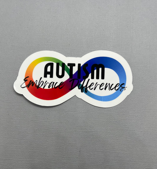 Autism Embrace Differences Sticker