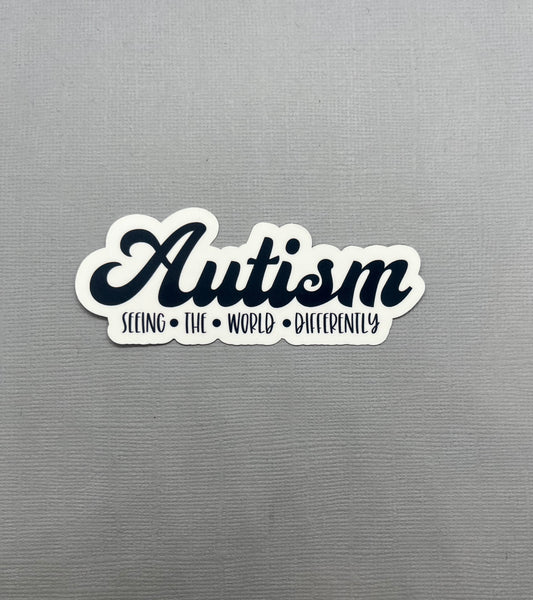 Autism Seeing the World Differently Sticker