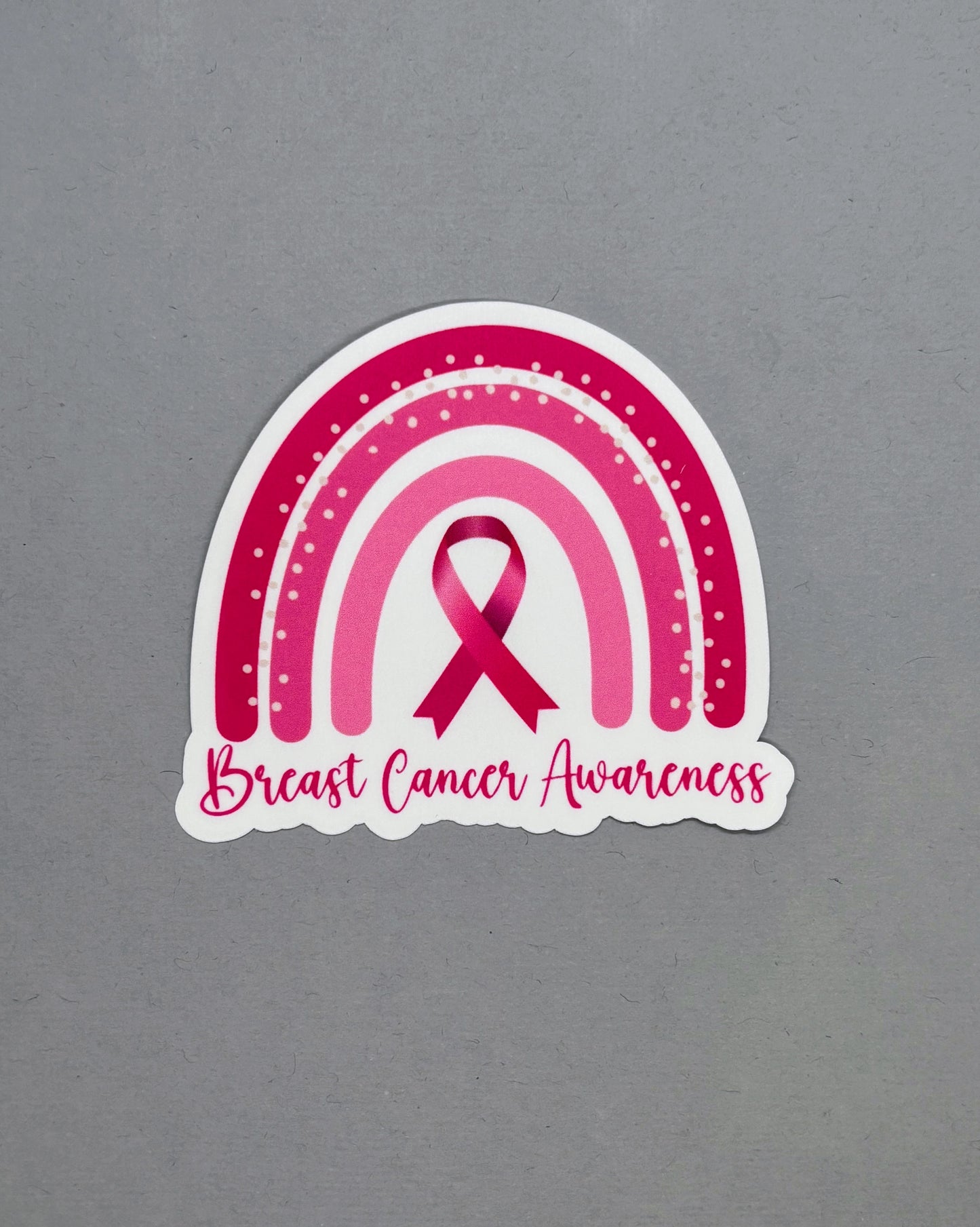 Breast Cancer Awareness Rainbow Sticker