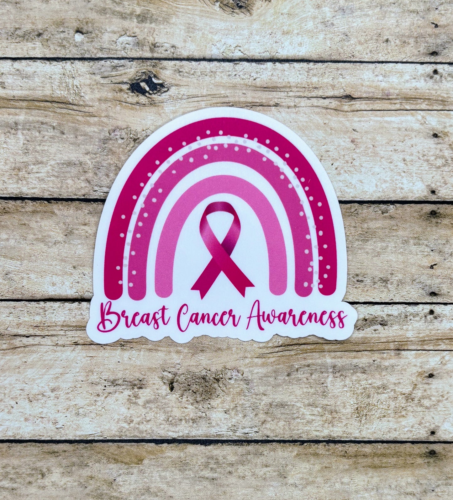 Breast Cancer Awareness Rainbow Sticker