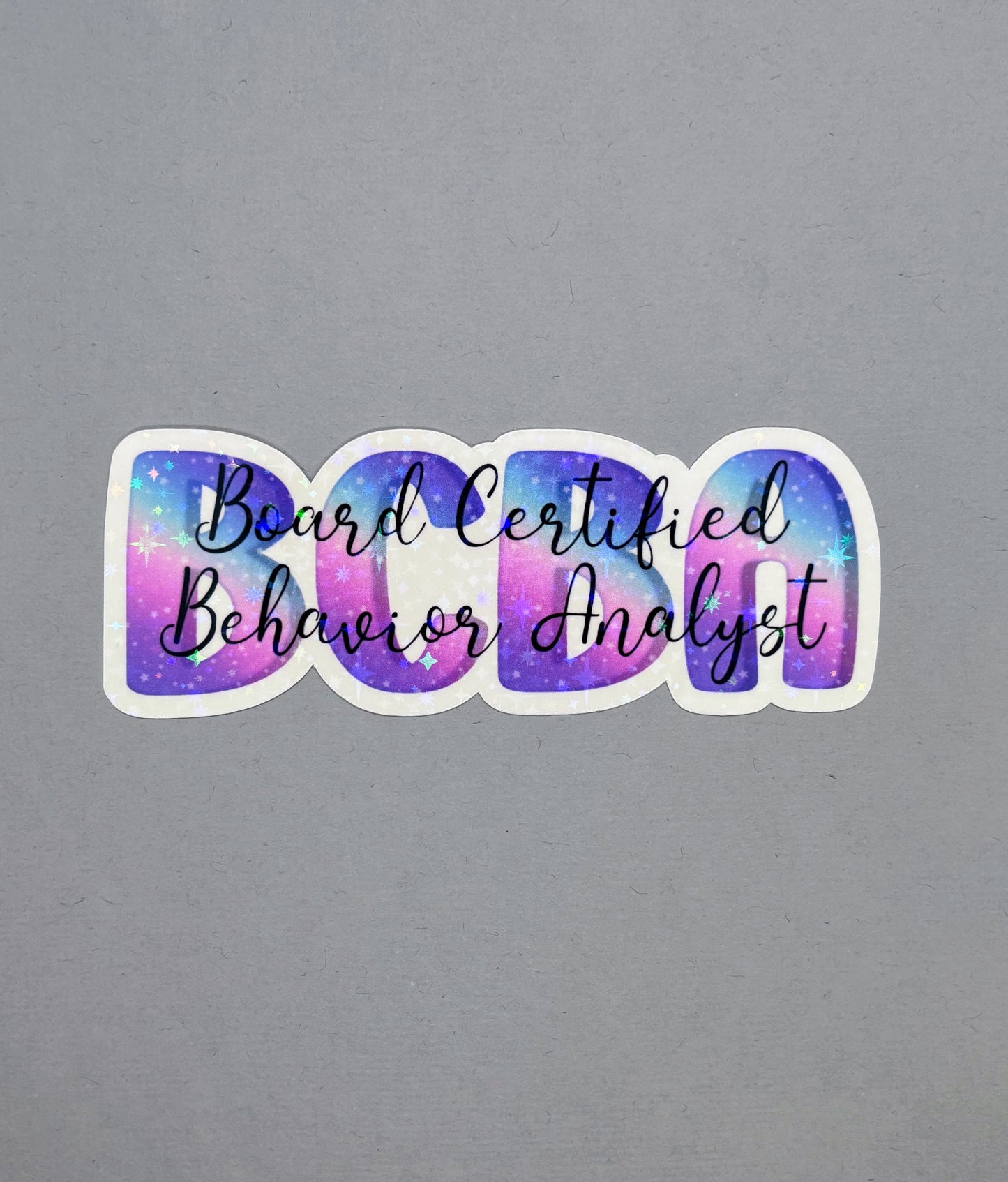 Board Certified Behavior Analyst Holographic Sticker