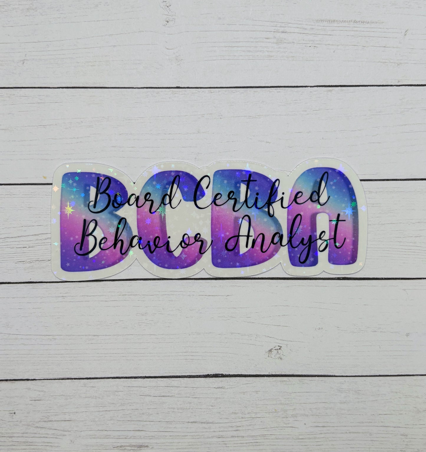 Board Certified Behavior Analyst Holographic Sticker