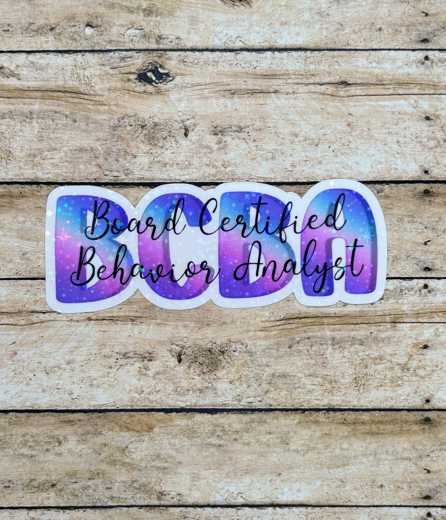 Board Certified Behavior Analyst Holographic Sticker