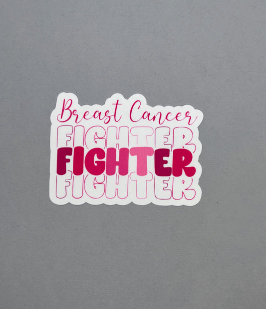 Breast Cancer Fighter Sticker