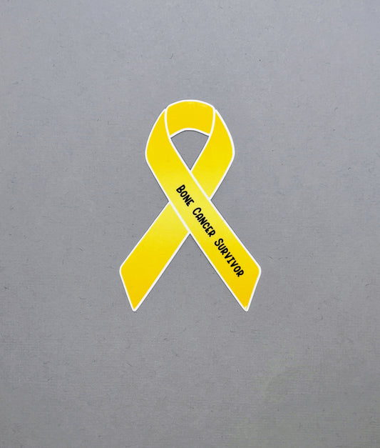 Bone Cancer Survivor Ribbon Sticker