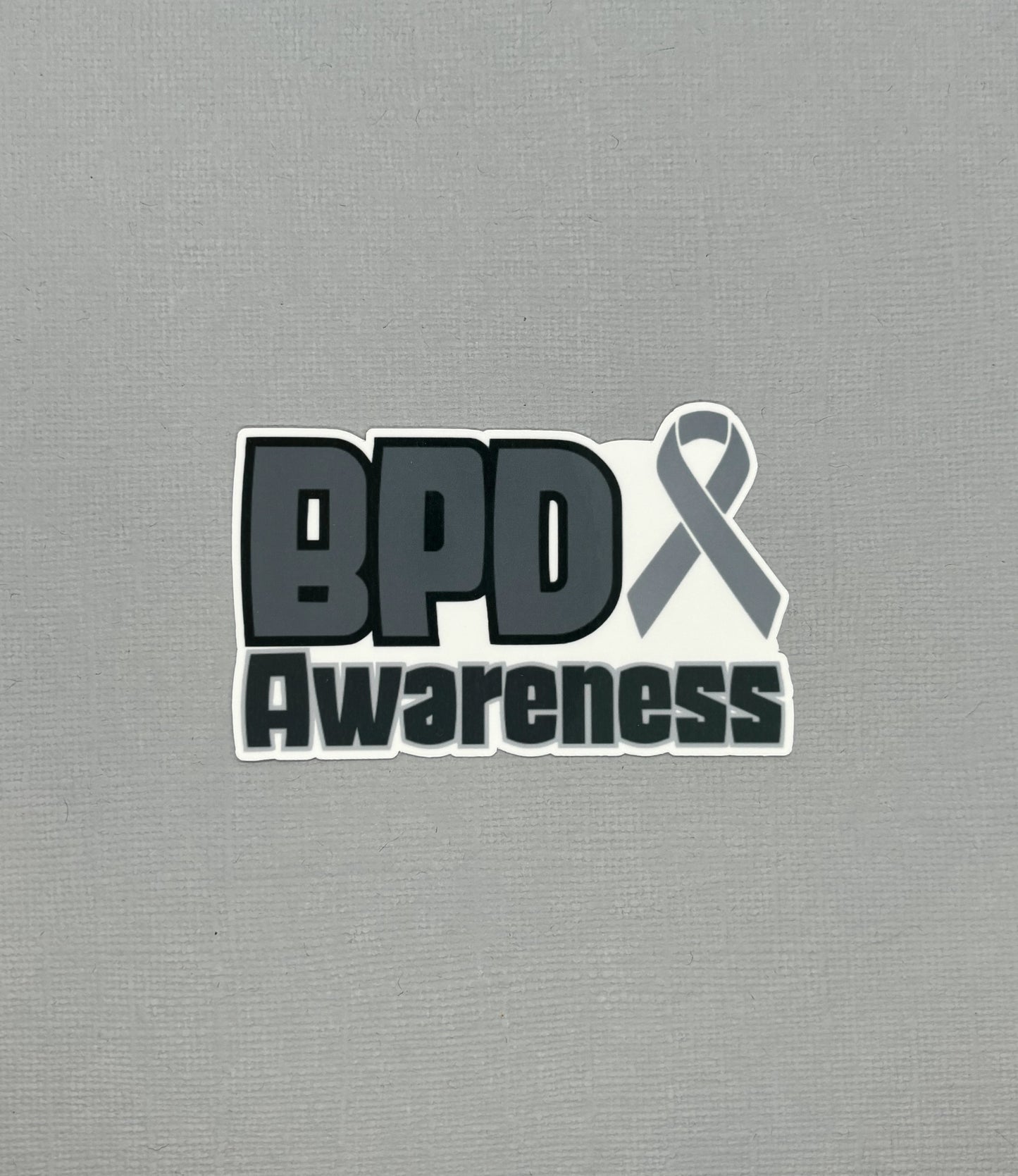 Borderline Personality Disorder Awareness with Ribbon Sticker