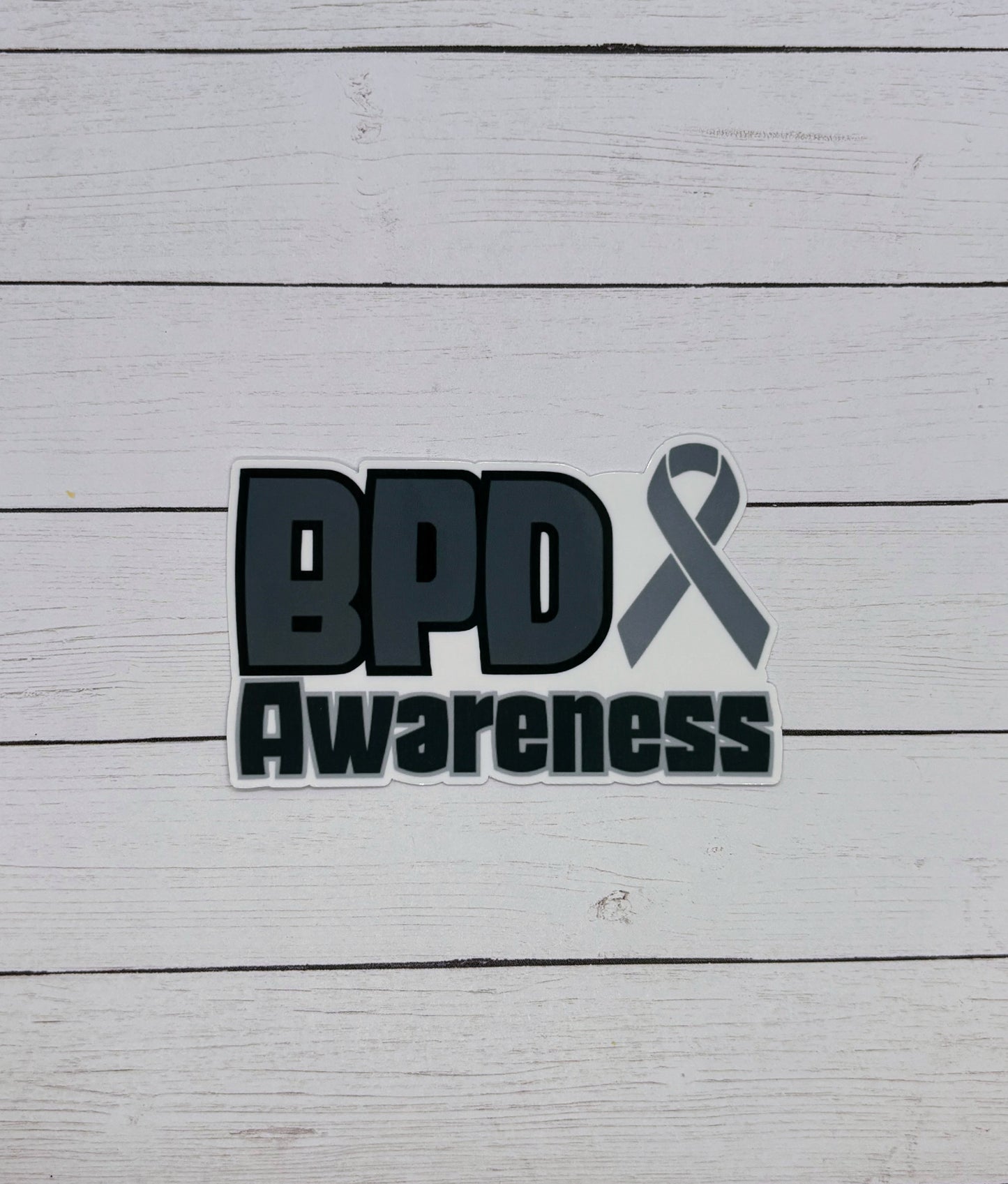 Borderline Personality Disorder Awareness with Ribbon Sticker