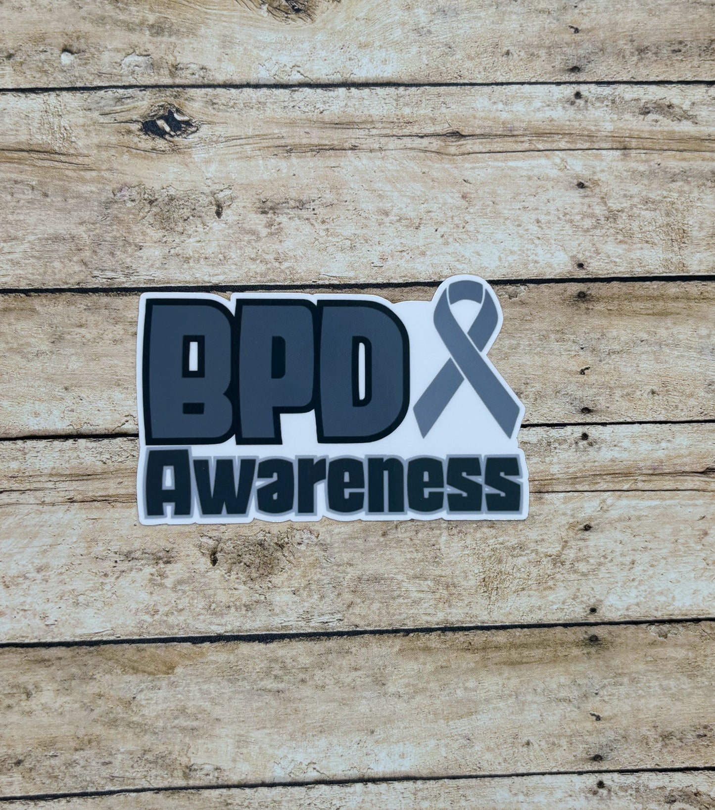 Borderline Personality Disorder Awareness with Ribbon Sticker