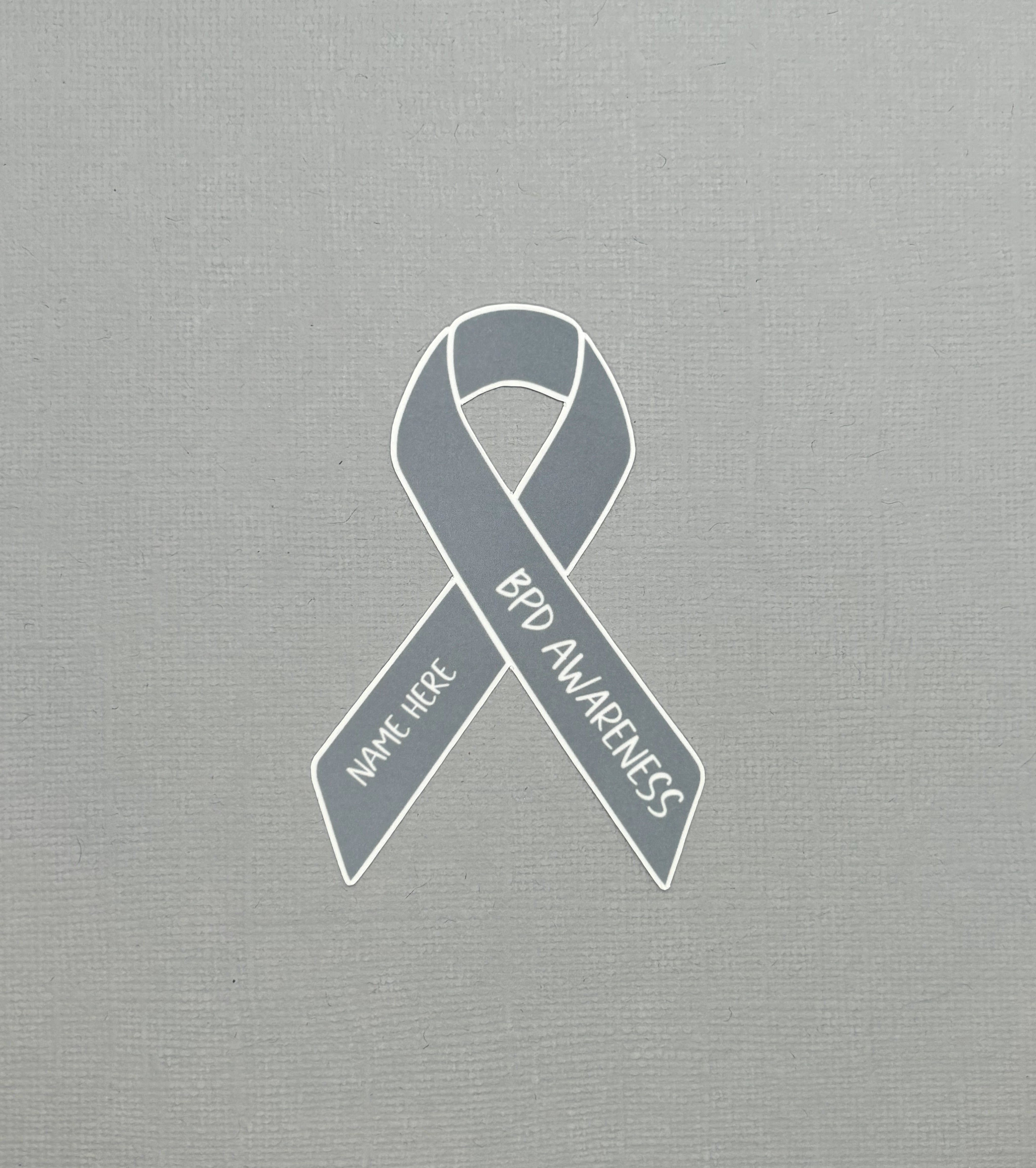 BPD (Borderline Personality Disorder) Awareness Custom Ribbon Sticker ...