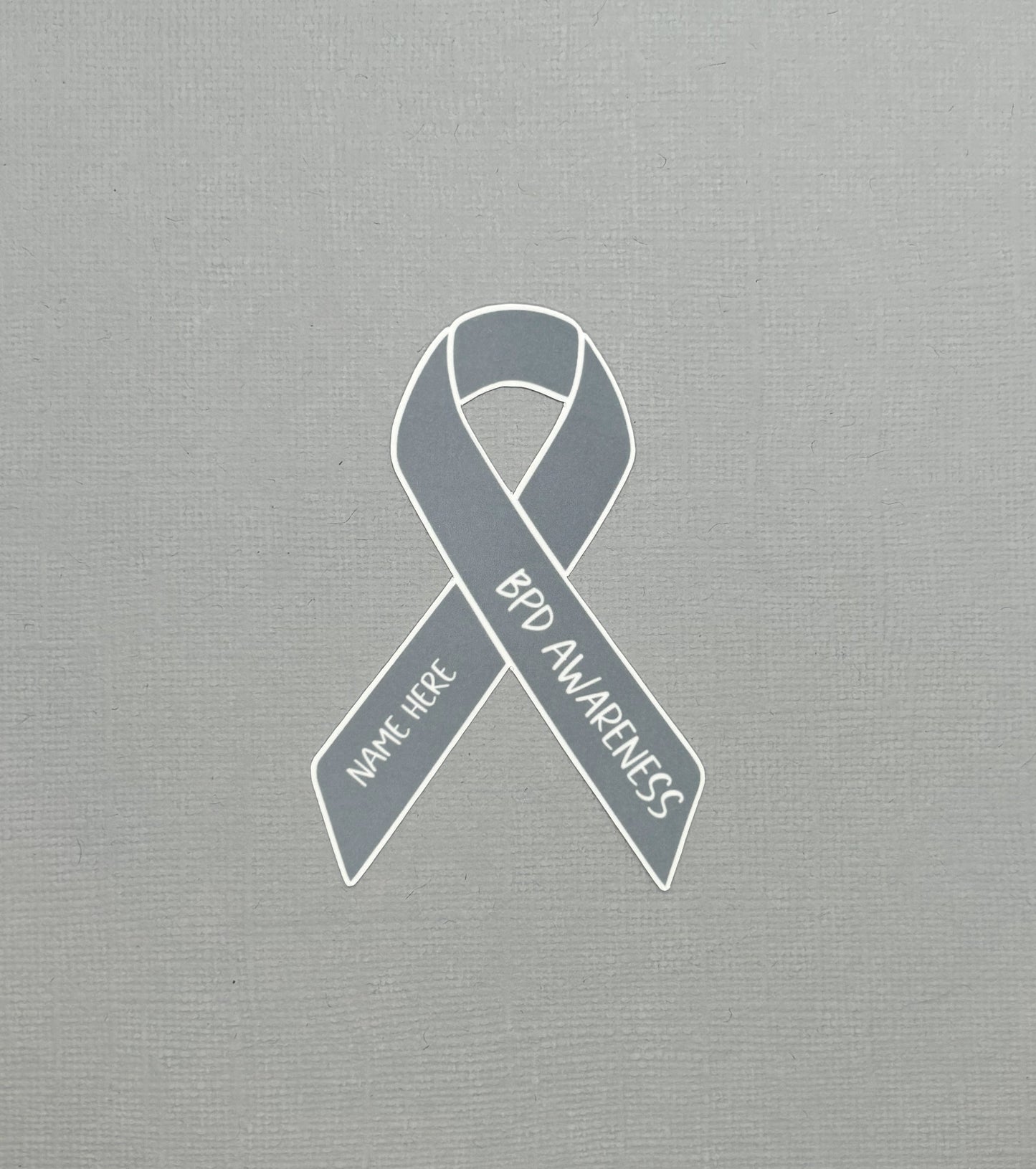 BPD (Borderline Personality Disorder) Awareness Custom Ribbon Sticker