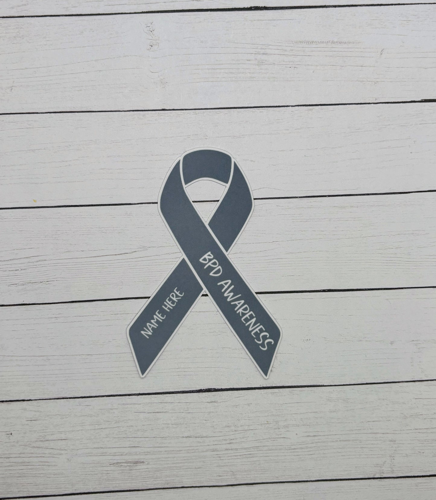 BPD (Borderline Personality Disorder) Awareness Custom Ribbon Sticker