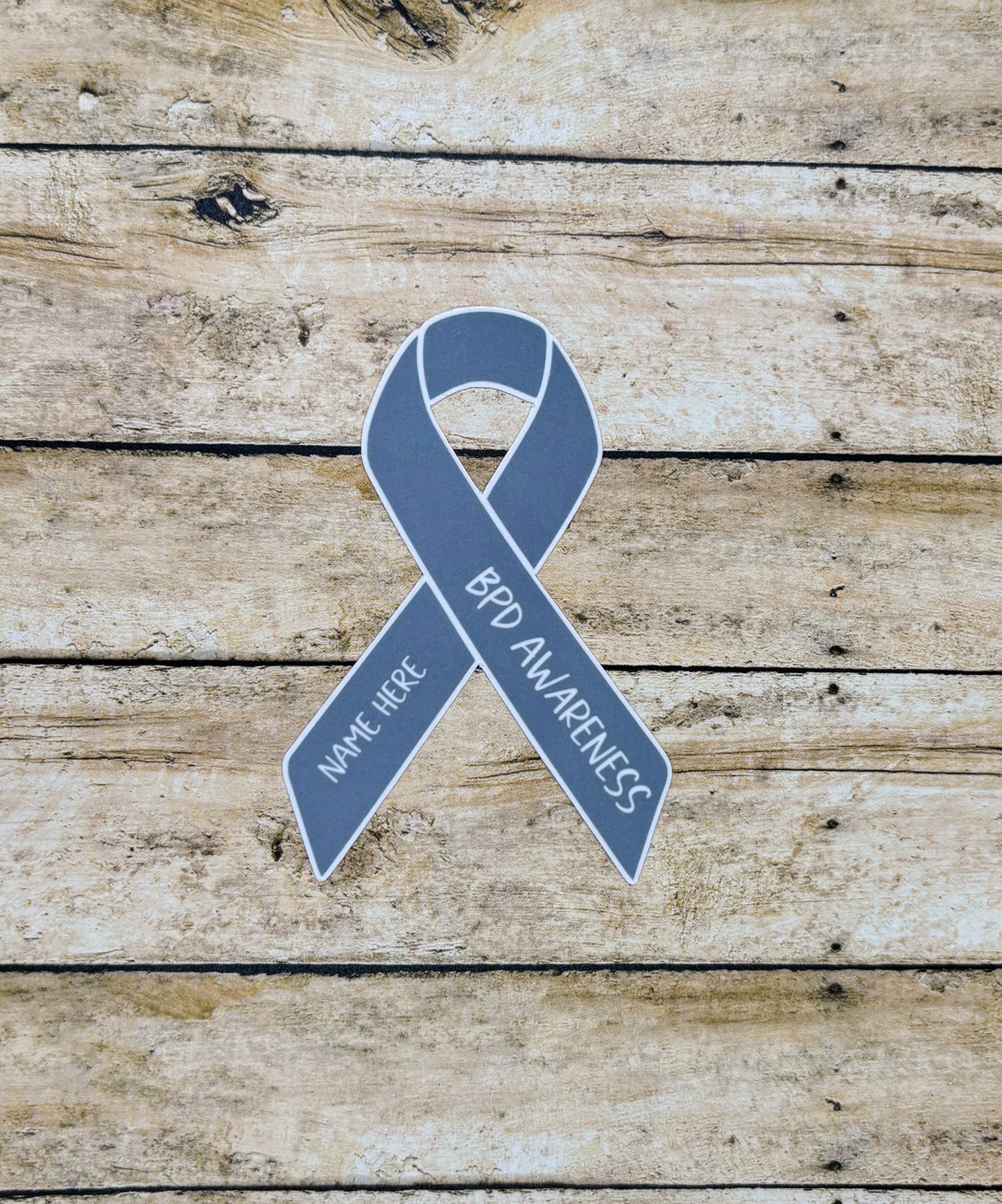 BPD (Borderline Personality Disorder) Awareness Custom Ribbon Sticker