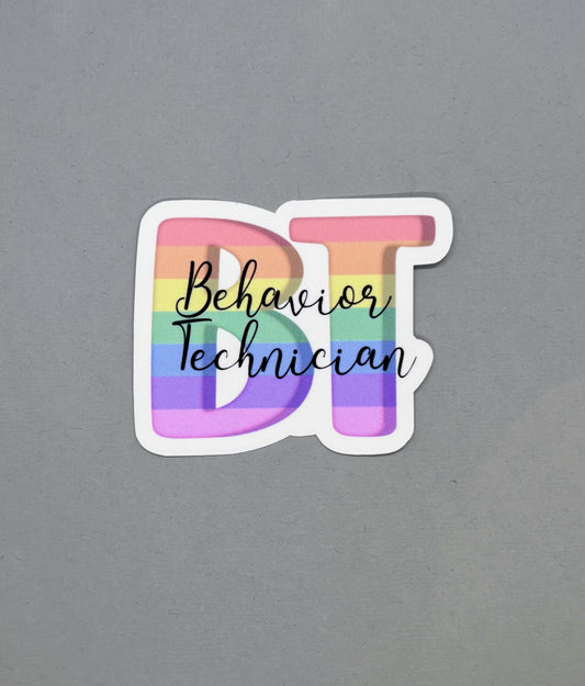 Behavior Technician Rainbow Sticker