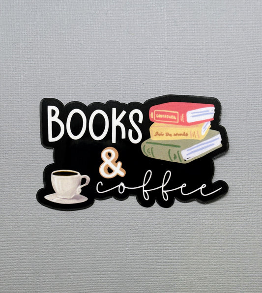 Books & Coffee Sticker