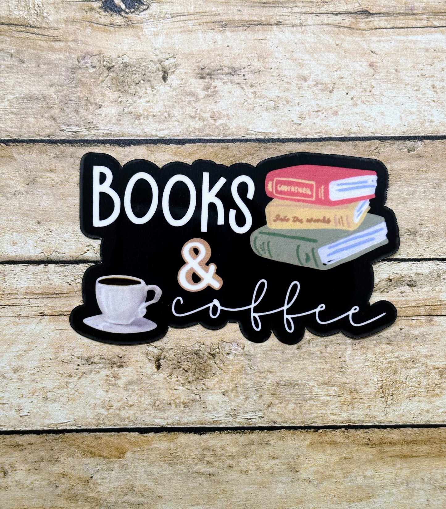 Books & Coffee Sticker