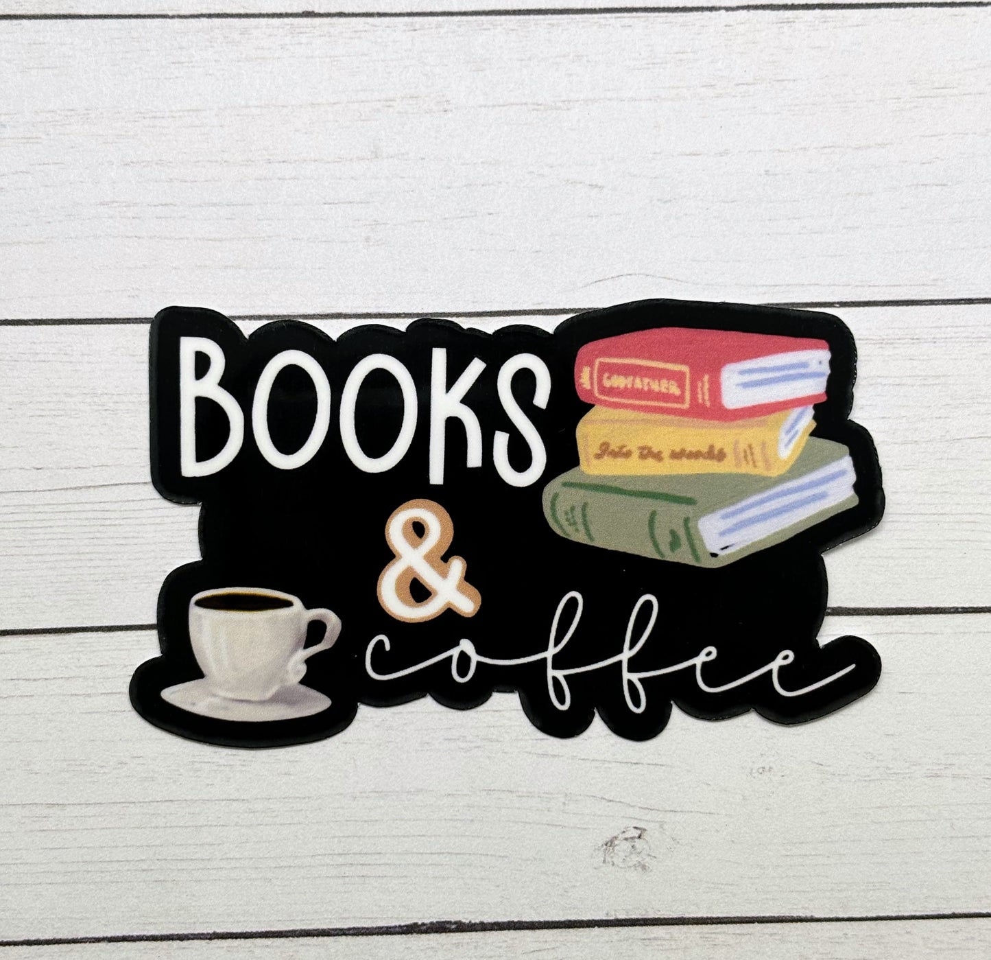 Books & Coffee Sticker