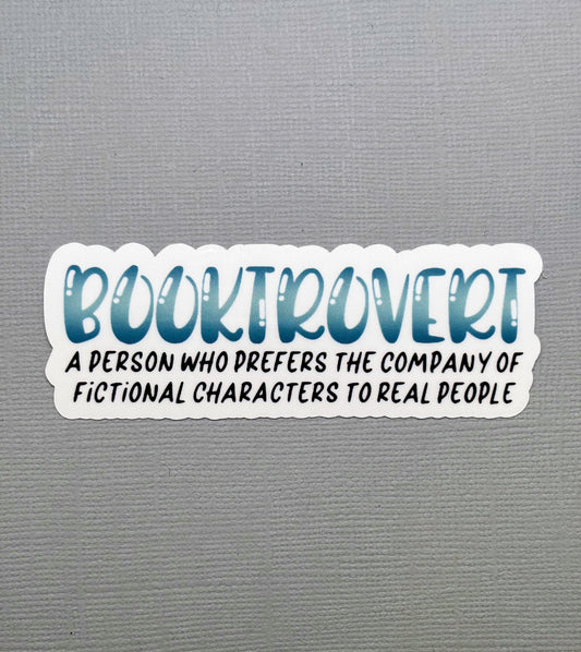 Booktrovert Sticker