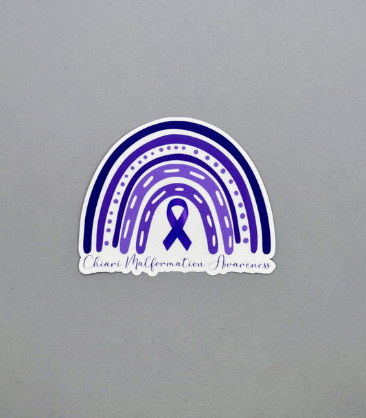 Chiari Malformation Awareness Rainbow Sticker