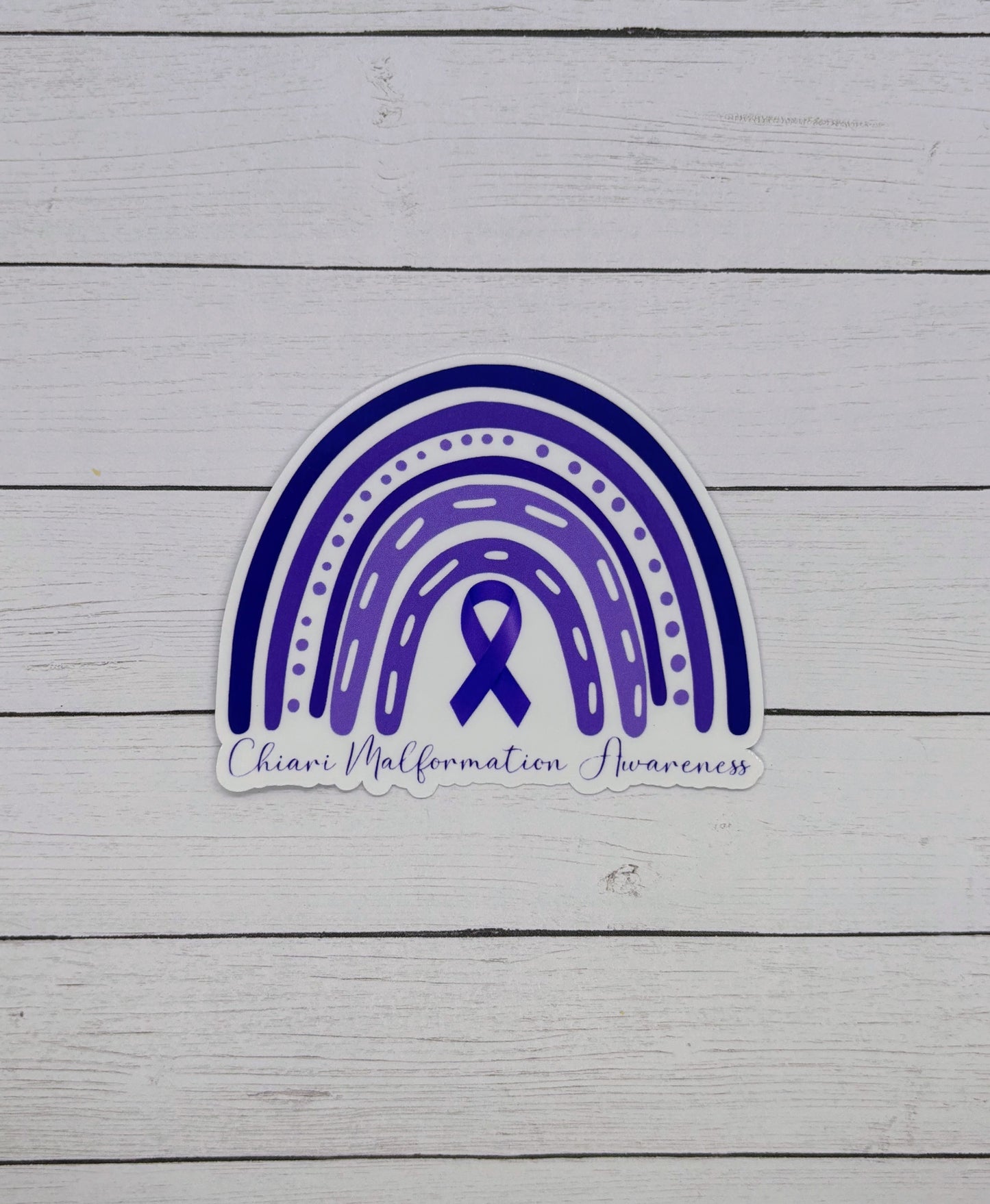 Chiari Malformation Awareness Rainbow Sticker