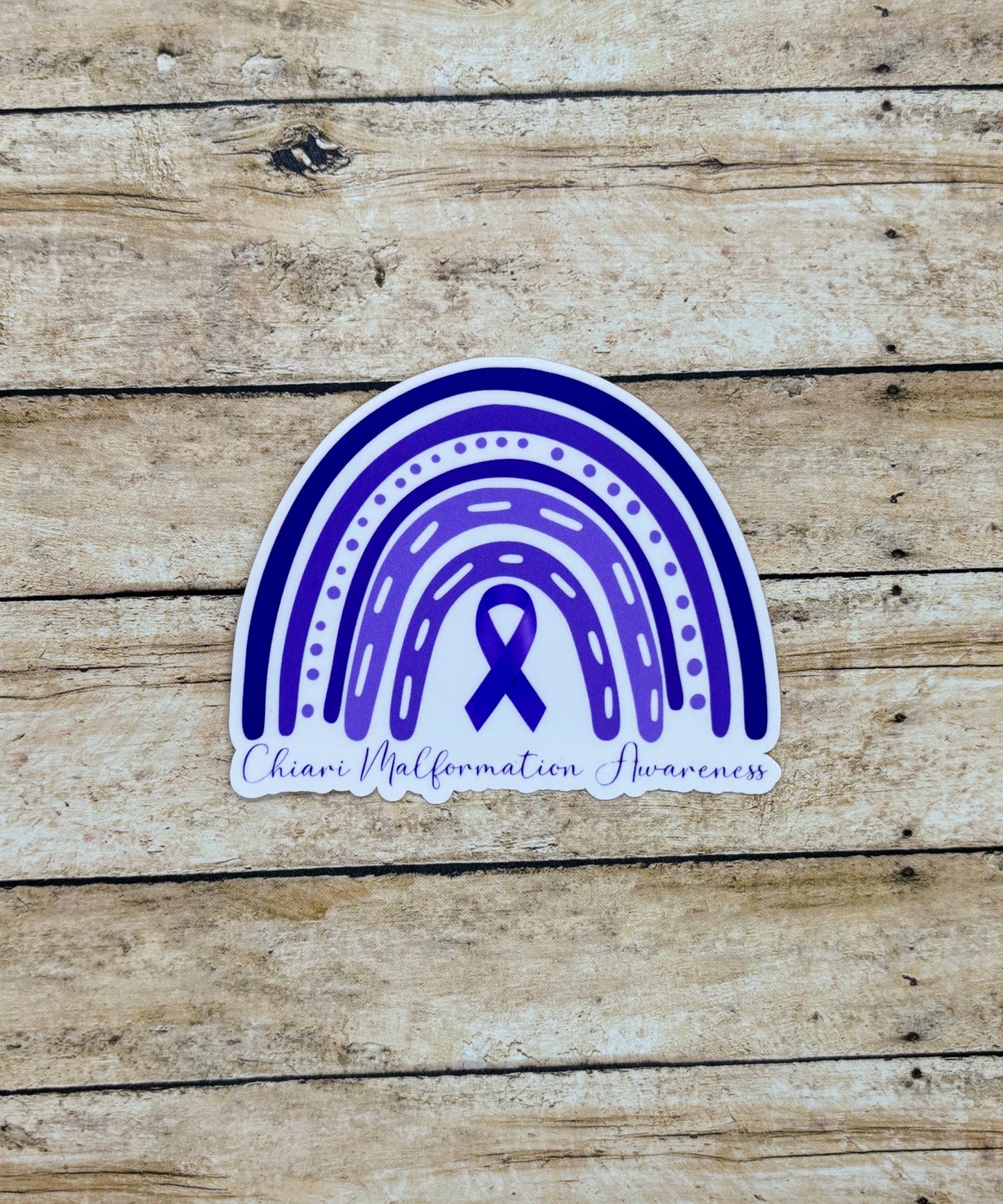 Chiari Malformation Awareness Rainbow Sticker