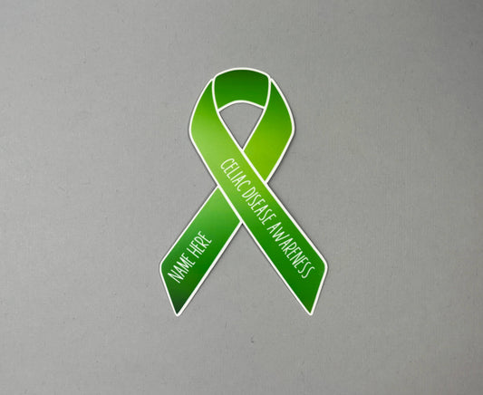 Celiac Disease Awareness Custom Ribbon Sticker