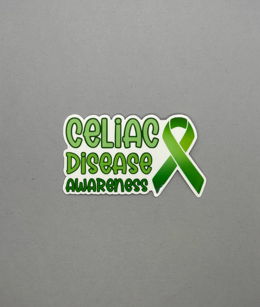 Celiac Disease Awareness with Ribbon Sticker
